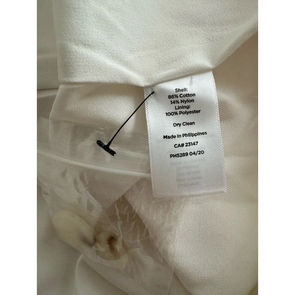 NWOT Talbots Petite Plus Women's 20W Ivory Double Breasted Blazer Lined Pockets